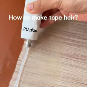 Nouvel Arrivage – <span class=keywords><strong>Gel</strong></span> Colle Liquide PU Super Fort 100ml en Tube et Outils pour la Fabrication d'Extensions de Cheveux Naturels à Bandes Adhésives - Product Image 6