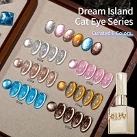 XEIJAYI Dreamland Cat Eye 6 pièces Vernis à ongles gel UV sans HEMA ni TPO, norme européenne, OEM ODM, fournitures en gros pour la peinture des ongles