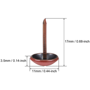 Venda quente Acessórios para Móveis 17mm Comprimento Thumb Push Pins Sofá Prego Tack 11mm Cabeça Redonda Vermelha Ferro Estofos Prego - Product Image 3