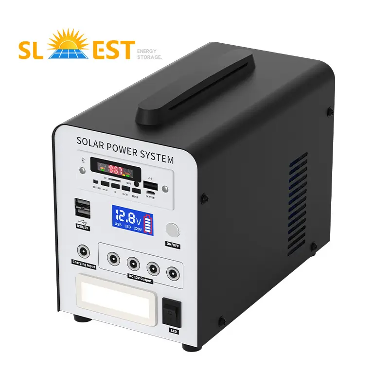 Vente en gros 40w extérieur pour la maison camping mobile panneau d'éclairage solaire portable kit de générateur électrique système de stockage d'énergie électrique