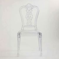 Chaise en résine empilable de luxe à haute transparence pour événements, mariages, banquets et mobilier commercial haut de gamme