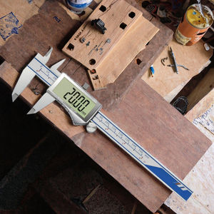 Calibrador Vernier Digital 0-300mm con Pantalla LCD Grande, MM/INCH, Acero Inoxidable, Herramienta de Medición +/-0.01mm - Product Image 1