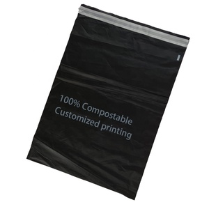 Plastic mailing packaging bag poly mailers custom logo 100% compostable biodegradable courier mailing bags