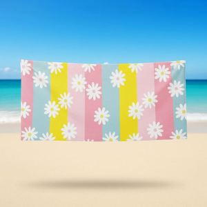 Serviette de plage carrée extra large à imprimé animal, écologique, séchage rapide, confortable, en microfibre absorbante, verte, pour la baignade et la piscine - Product Image 4
