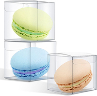 Boîtes transparentes en PVC pour fête, boîtes à bonbons transparentes et personnalisées à offrir