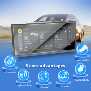 Adesivi per Auto Pellicola Protettiva in Vetro Temperato per Schermo Digitale Cruscotto Carplay Accessori Veicolo per <span class=keywords><strong>FIAT</strong></span> Grande Panda 2024 - Product Image 3