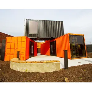 Modern fully furnished expandable prefab container homes with 2 bedrooms for sale