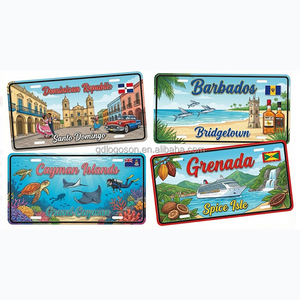 Aimants de réfrigérateur personnalisés souvenir de la Barbade, carte de la Barbade, aimants de collection en métal souvenir des Caraïbes - Product Image 6