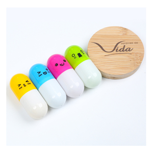 Penna a Sfera Retrattile a Forma di Pillola con Logo Personalizzato, in Plastica, per Regali Promozionali Scolastici - Product Image 6