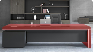 Bàn điều hành máy tính truyền thống bàn văn phòng bằng gỗ Bàn văn phòng không có formaldehyd - Product Image 2