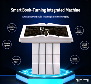 Pantalla Táctil Interactiva de 32 Pulgadas para Interiores, Ideal para Salas de Exposiciones <span class=keywords><strong>y</strong></span> Aeropuertos, con Función de Pasar Páginas Virtual, Sensor de Doble Cuerpo, Gráficos <span class=keywords><strong>y</strong></span> Presentaciones <span class=keywords><strong>PPT</strong></span> - Product Image 5
