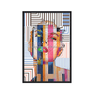 Impresión Giclée Abstracta Moderna de Lujo Ligero en Lienzo de Gran Tamaño para Decoración de Paredes de Sala de Estar, Venta al por Mayor de Fábrica - Product Image 6