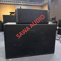 Vente flash SUB 8006-AS Caisson de basses actif double 18 pouces 2500W RMS DSP 137dB Basses professionnelles pour la scène
