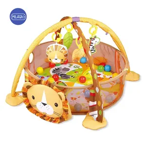 Factory Direct Baby Play Mat 3 In 1 Baby Gym Eco-Friendly Crawl Music Folding Infant Activity Play Mat