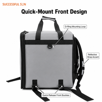 Sac à dos de messagerie réfléchissant haute visibilité, isolé, extra large, imperméable, ouverture frontale facile, vente en gros en vrac, direct usine