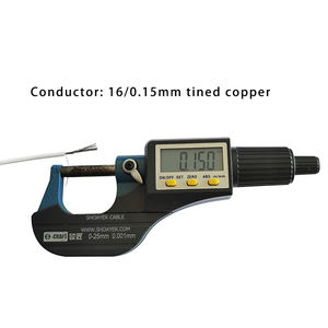 <span class=keywords><strong>SiAF</strong></span> 0.3mm2 16/0.15mm OD1.75 fil de tresse de résistance à haute température Silicone - Product Image 2