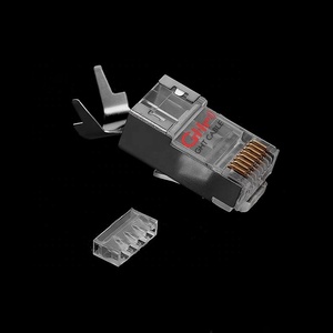 Conector RJ45 Pass Through Cat6 UTP para Cabos de Rede, Conector Modular RJ45 8P8C - Product Image 4