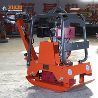 Compacteur de plaques vibrant pour asphalte ZUJI PC150 à moteur essence 6,6 CV, certifié CE, avec moteur à haute efficacité et marche arrière, pour travaux de terrassement