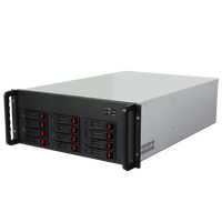 Châssis de serveur industriel MACASE R465F-12 4U avec 12 baies de disques hot-swap et 2 ventilateurs de 12 cm pour cartes mères EATX/ATX – En stock