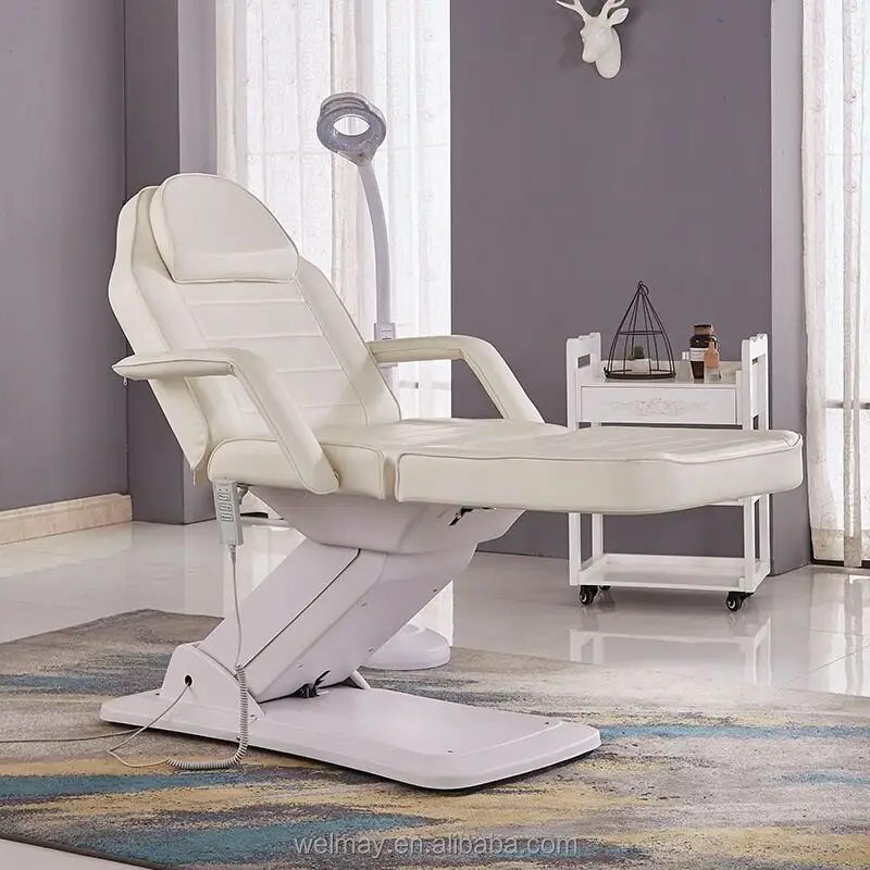 Mesa de masaje para salón de belleza, asiento eléctrico de 3 motores para uso en clínica, Spa y pedicura