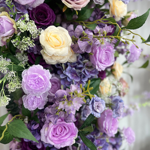 Promessa giglio della valle fiori artificiali Bouquet rosa fiore artificiale arco viola e bianco per la decorazione di nozze - Product Image 4