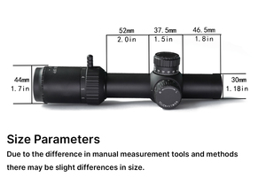กล้องเล็ง BANGBANG 1.2-6X24 SFP, กล้องเล็งคุณภาพสูง HD พร้อมคุณสมบัติกันน้ำ กันฝ้า กันกระแทก สำหรับการดูสัตว์ป่า - Product Image 4