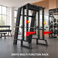 Machine Smith Commerciale en Acier, Rack à Squat Multifonctionnel, Équipement de Musculation pour Clubs de Fitness et Haltérophilie