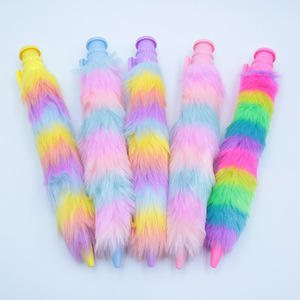 Simpatica Penna a Sfera in Plastica con Orecchie di Coniglio in Paillettes, Penna Creativa Colorata Tie-Dye per Studentesse, Antistress - Product Image 2