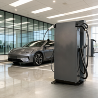 Estación de Carga Comercial para Vehículos Eléctricos 60kW CCS2+Tipo2 Estándar OCPP 1.6J Solución de Estacionamiento para Flotas con Conector Dual Jinghu TA-DC+AC-DD-B