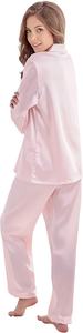 Conjunto de pijama clásico de satén para mujer de TONY y <span class=keywords><strong>CANDICE</strong></span>, ropa de dormir de verano con cierre de cintura elástica - Product Image 4