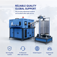 Machine de soufflage de bouteilles en plastique PET à grande vitesse, entièrement automatique, 1 cavité, contrôlée par PLC, à moteur, économe en énergie
