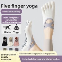 Chaussettes de yoga et de Pilates pour femmes, à 5 doigts, antidérapantes, en coton fin, pour l'été, vente en gros ODM