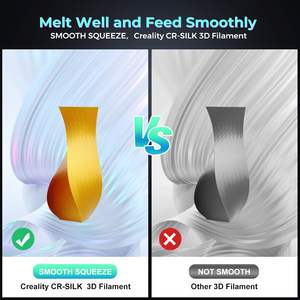 Filament d'imprimante 3D Creality brillant 1,75 mm PLA soyeux multicolore, texture soyeuse lisse avec finition brillante, 1 kilogramme - Product Image 6