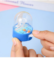 Mainan Konsol Mini Desktop Interaksi Orang Tua-Anak Teka-teki TK Mesin Tembak Jari Mini Bola Basket Genggam Plastik