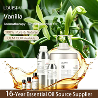 Approvisionnement direct de l'origine, huiles brutes organiques à l'odeur douce pour l'aromathérapie, les soins de la peau, huile essentielle de vanille supercritique CO2