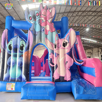 Château gonflable AirFunPro en PVC avec toboggan et trampoline, facile à installer pour enfants et adultes, fourni par l'usine