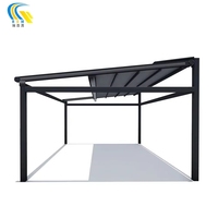 Couvertures de pergola extérieures durables et faciles à installer Pergola en PVC Gazebos électriques automatiques en aluminium