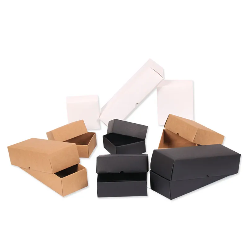 Embalaje de caja de regalo más de papel Kraft de papel recubierto para cinturón y calcetines reciclable barnizado en relieve estampado de aceptar
