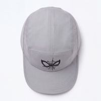 Casquette de camping unisexe réglable à 5 panneaux en nylon enduit polaire avec logo personnalisé et broderie plate pour toutes les saisons