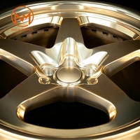 Jantes de voiture pour passagers Maxtera forgées sur mesure, polies or, style 527FMR, pour Porsche 911, Ferrari, BMW M5, M8, AMG C63, E63, jantes en alliage