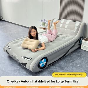 Matelas Gonflable Automatique pour Sol, Lit d'Appoint Simple ou Double avec Dossier, Idéal pour <span class=keywords><strong>Camping</strong></span> en Plein Air - Product Image 3