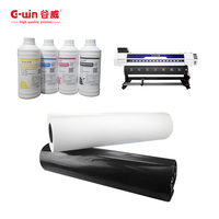 Papier de transfert thermique par sublimation GWIN blanc 100 g/m² 1,62 x 200 m (66,92 pouces) en rouleau pour impression numérique - Vente en gros