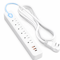 Multiprise certifiée 6 prises avec protection contre les surtensions et 3 ports USB pour appareils électroniques – Vente en gros