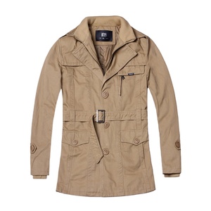 <span class=keywords><strong>Trench</strong></span> da <span class=keywords><strong>uomo</strong></span> con cintura aderente in cotone misto saia - Product Image 1