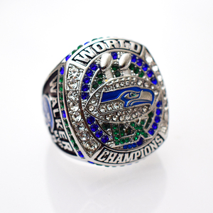 Новейшее, самое продаваемое чемпионское кольцо <span class=keywords><strong>2026</strong></span> года Seattle Seahawks Fan Edition из сплава, мужское спортивное украшение - Product Image 1
