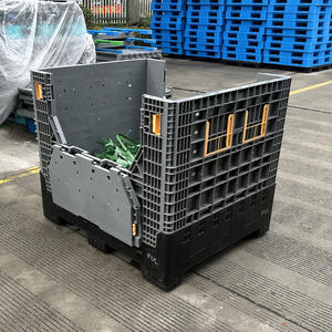 תיבת מזרן פלסטיק מיכל בתפזורת עם נפח פנימי ענק וחוסן גדול 1200*1000 מ "מ - Product Image 5