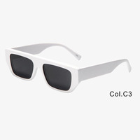 Lunettes de soleil polarisées carrées classiques rétro Lunettes en acétate personnalisées à la mode Lunettes de soleil unisexes à petite monture irrégulière TAC