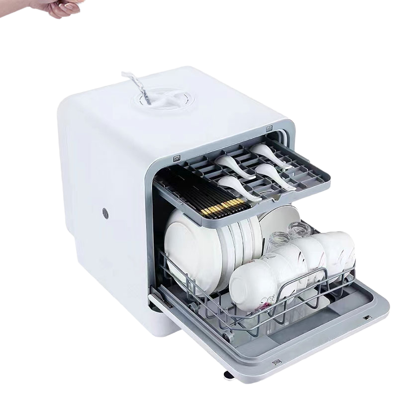 Portable Mini Drawer Countertop Dishwasher 5 Sets Capacity Fully Automatic App Household Appliances Smart Kitchen Dishwasher Hot