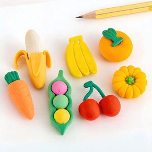 Gommes amusantes en forme de fruits pour enfants, vente en gros, fournitures de papeterie Kawaii pour l'écriture et la correction, pour les écoles et les enfants - Product Image 5