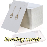 Cartes de présentation de bijoux en papier artistique délicat, personnalisées sur mesure, pour colliers et boucles d'oreilles, pour l'emballage et la présentation de bijoux, vente en gros